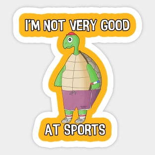 I'm not very good at sports :( Sticker